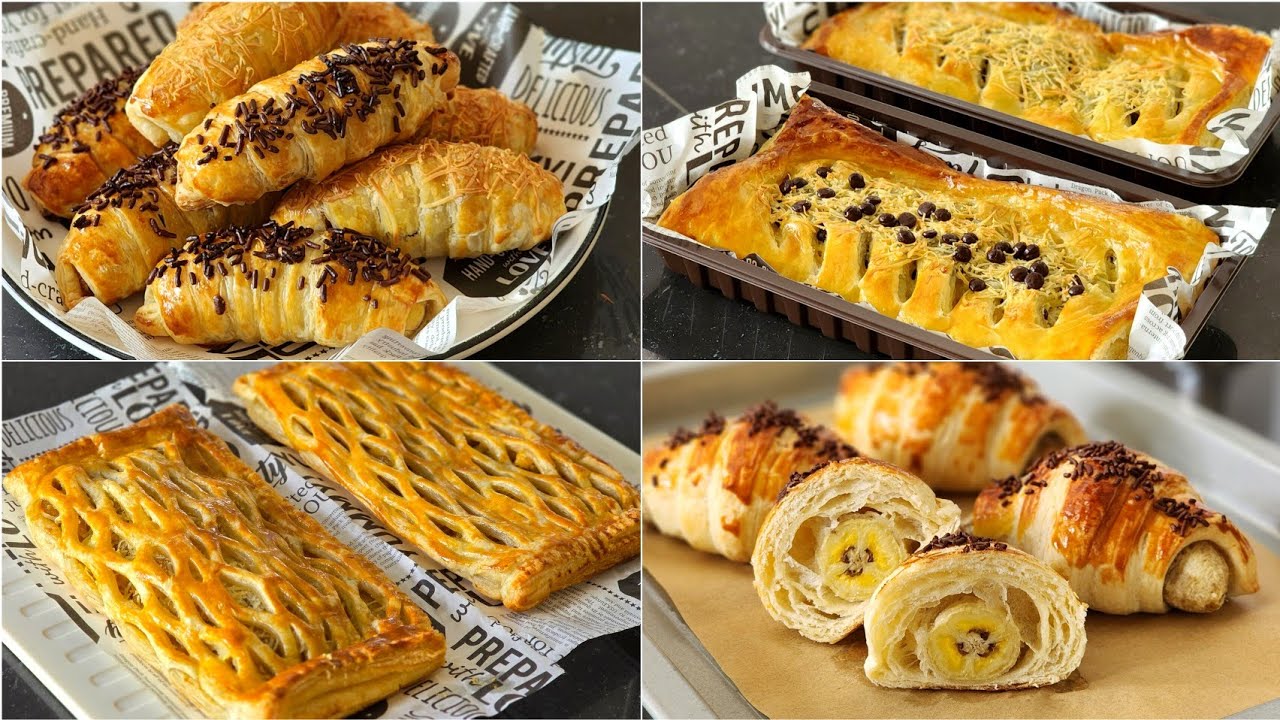 Buat ini 3x seminggu saking enak dan mudahnya.  Aneka cemilan enak dari pisang dan kulit pastry