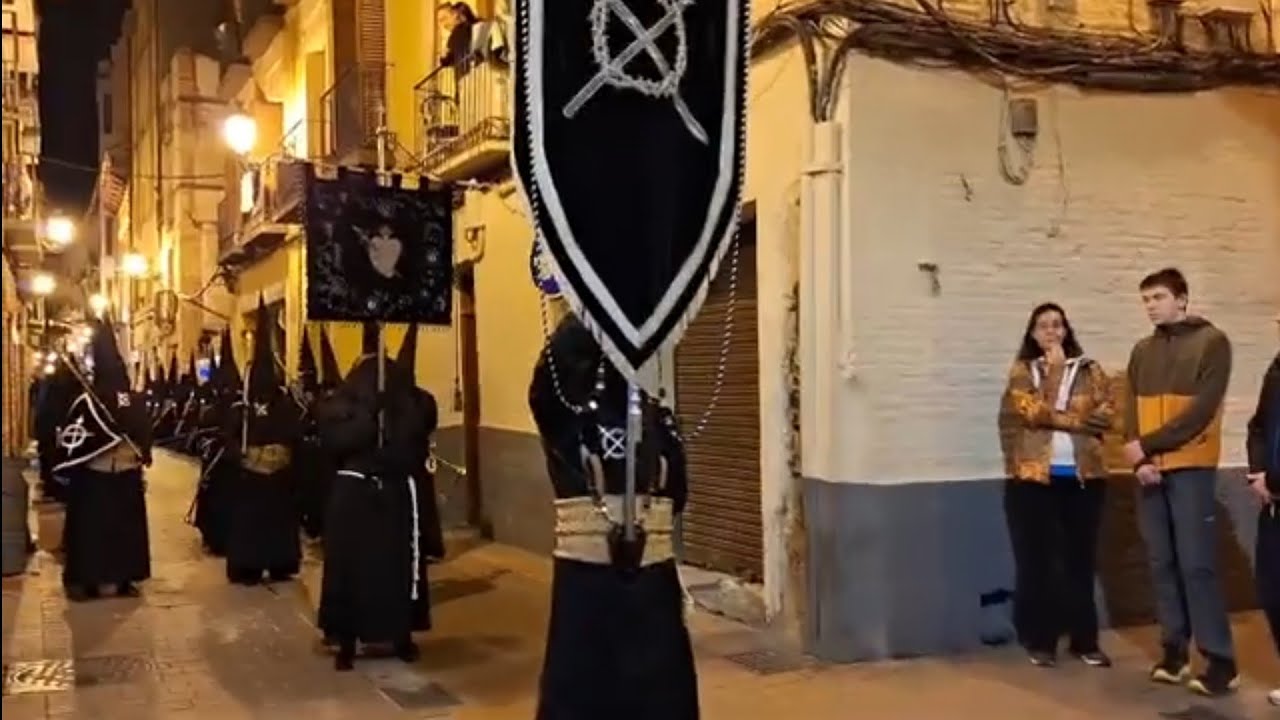 Cofradía del Silencio y Congregación de Esclavas. Semana Santa en Zaragoza 2024