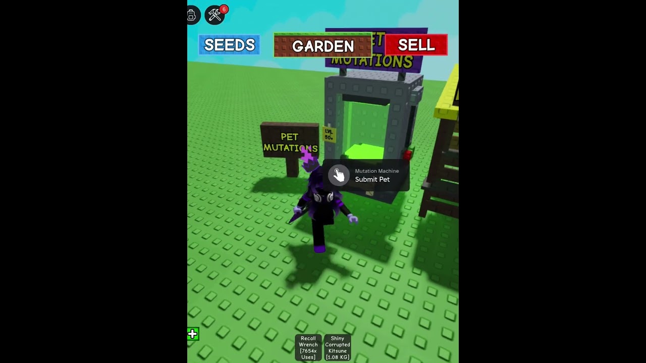 Claiming Pet from machine! #roblox #growagarden #rblx #growagardenroblox