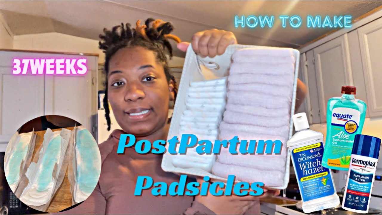 POSTPARTUM PREP | DIY PADSICLES FOR NEW MOMS | 36weeks pregnant | @LifeAsMo