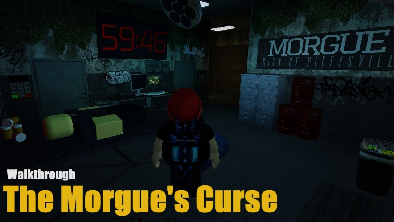 ESCAPE ROOM The Morgue's Curse Walkthrough (Roblox)