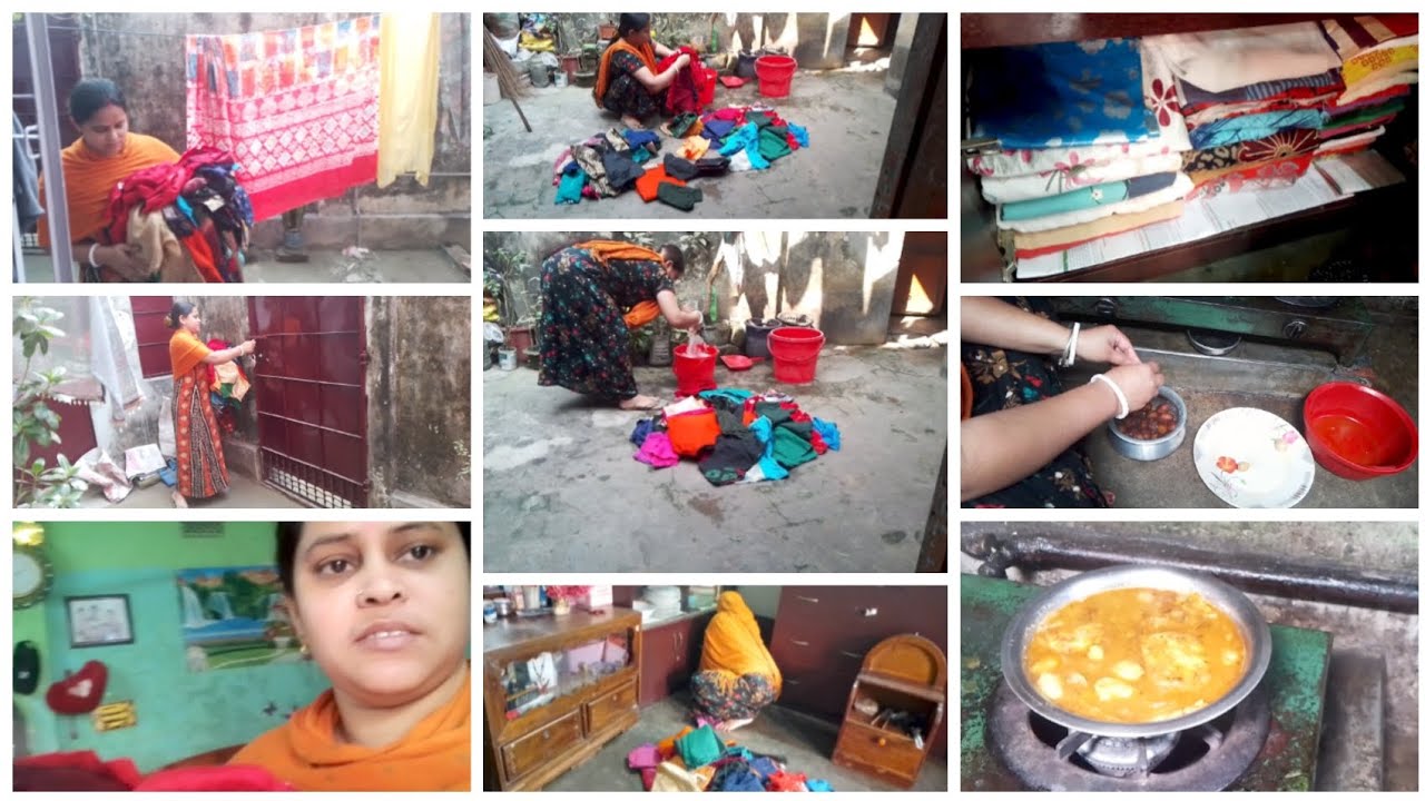 ব্যাত সকাল সংসারের সমস্ত কাজ কর্ম গুছিয়ে নিয়ে বার্তি  যে কাজ গুলো থাকে সেইসব যত্ন করে রাখতে হয়। 