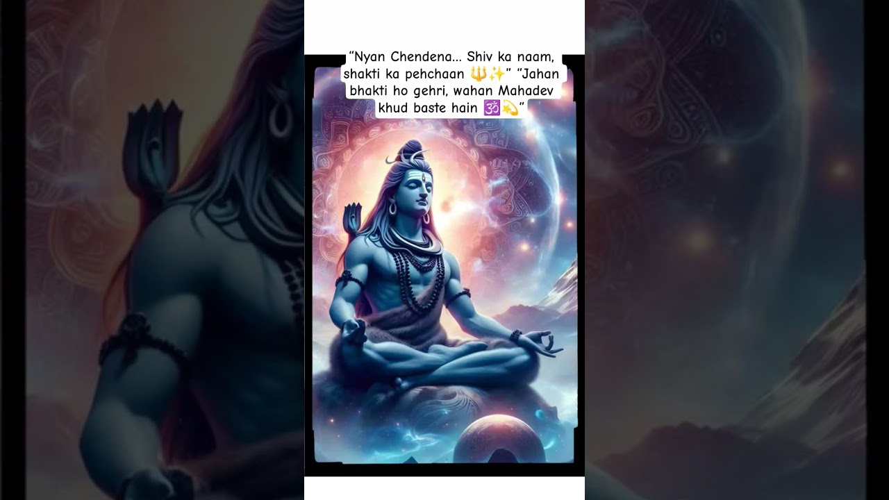 #Mahadev 🔱 #ShivShakti #NyanChendena#HarHarMahadev #ShivaVibes#BhaktiMood #DivineEnergy