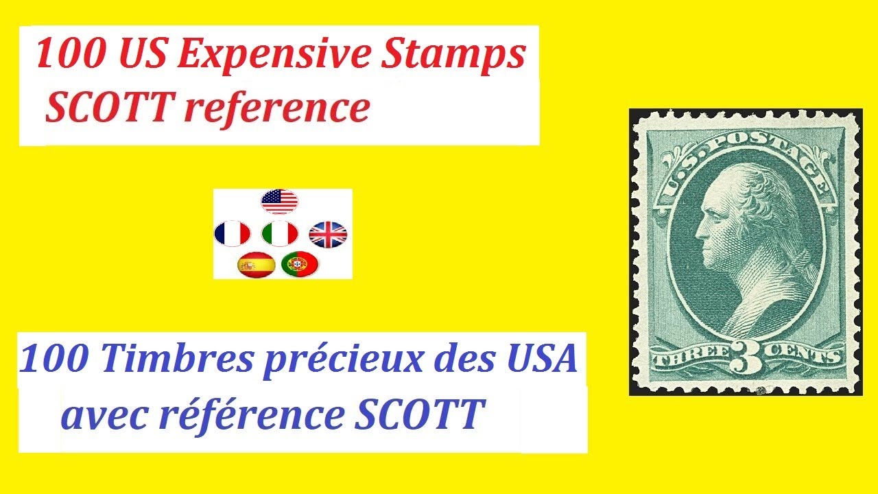 100 Rare and Expensive US STAMPS / 100 Rares et précieux timbres des USA