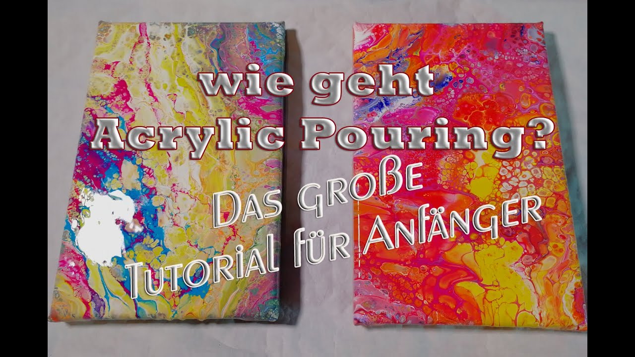 Tutorial - Wie geht Acrylpouring? Tipps für Anfänger |  Bild 29+30