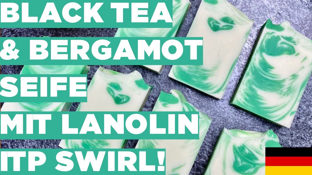 Black Tea & Bergamot ITP Swirl Seife Sieden - Cold Process
