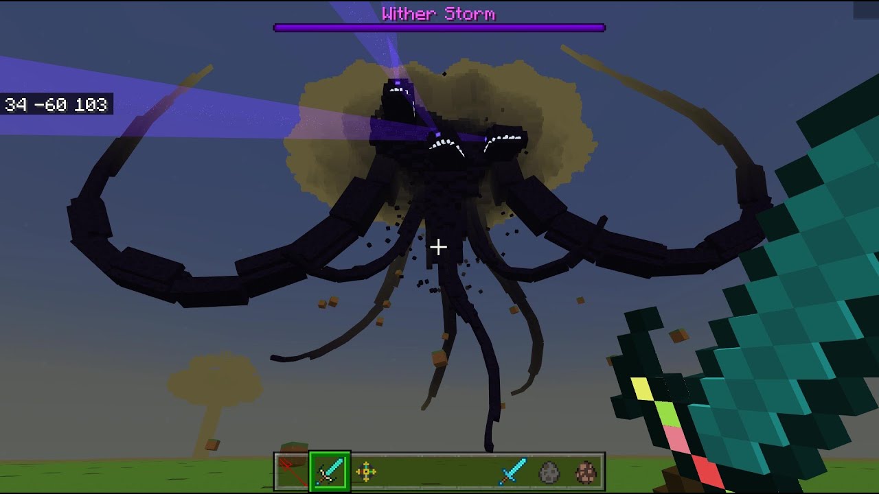 Review Wither Storm MCSM Add-on New Update,Wither Storm In Minecraft,EnderFoxBoy MC,EP2🦊!!!