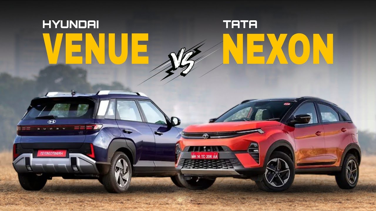 Hyundai Venue 2025 против Tata Nexon | Какой компактный внедорожник вам стоит купить?