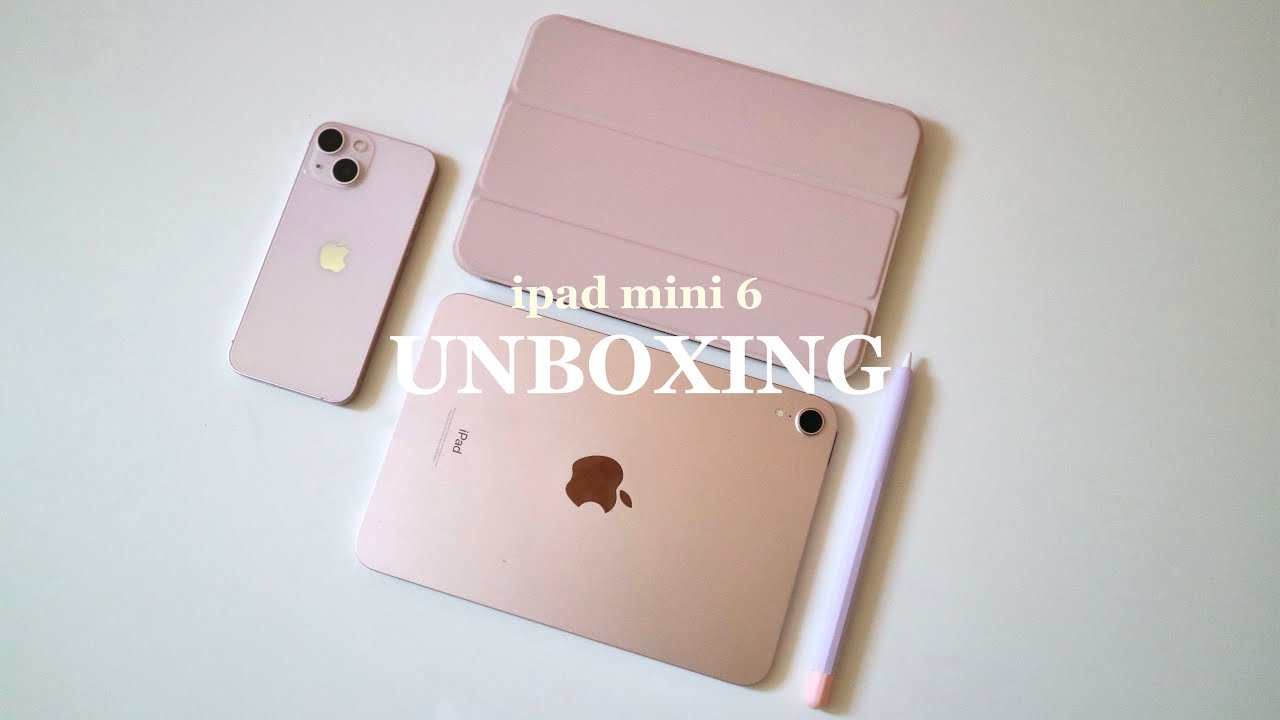  아이패드 미니6 핑크 언박싱 | 애플펜슬 2세대, 케이스 악세사리, 에어3 애플펜슬 1세대 비교, 코시 블루투스 키보드