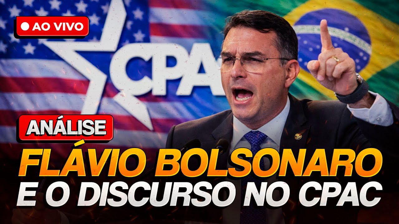 AN&Aacute;LISE do DISCURSO de Fl&aacute;vio Bolsonaro no CPAC Dallas, qual o recado para Trump?