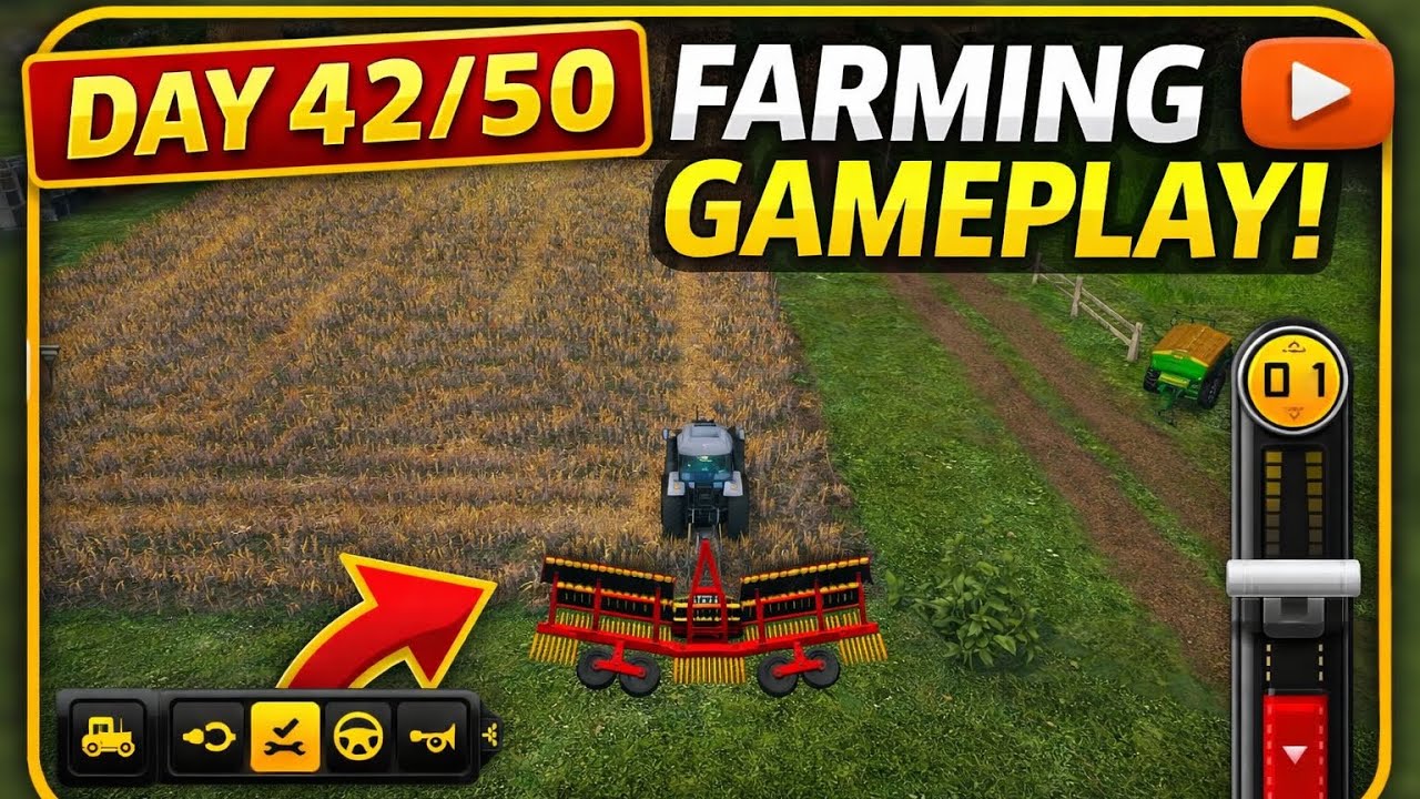 Day 42/50 farming good game play today amazing game 🎯🎮 FS14 