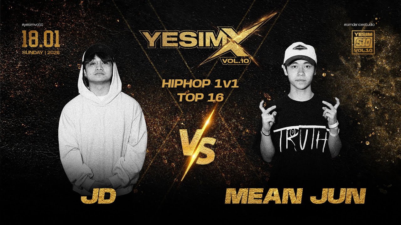 JD VS Meanjun | Hiphop 1V1 Battle  Top 16 | Yesim vol.10 Malaysia