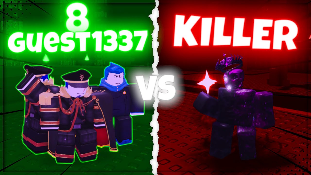 8 GUEST 1337 VS KILLER W FORSAKEN!? | Roblox