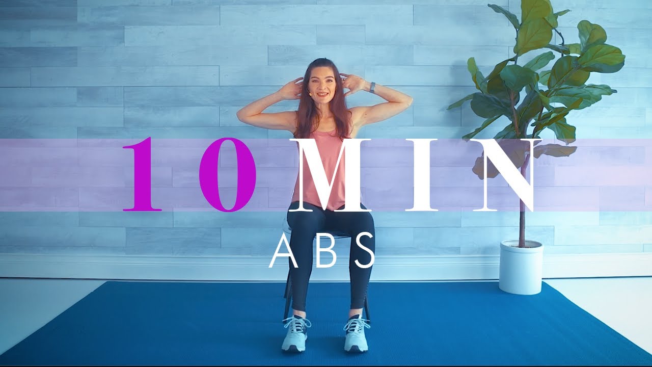 Chair Exercises for Seniors // 10 Minute Ab & Core Seated Workout
