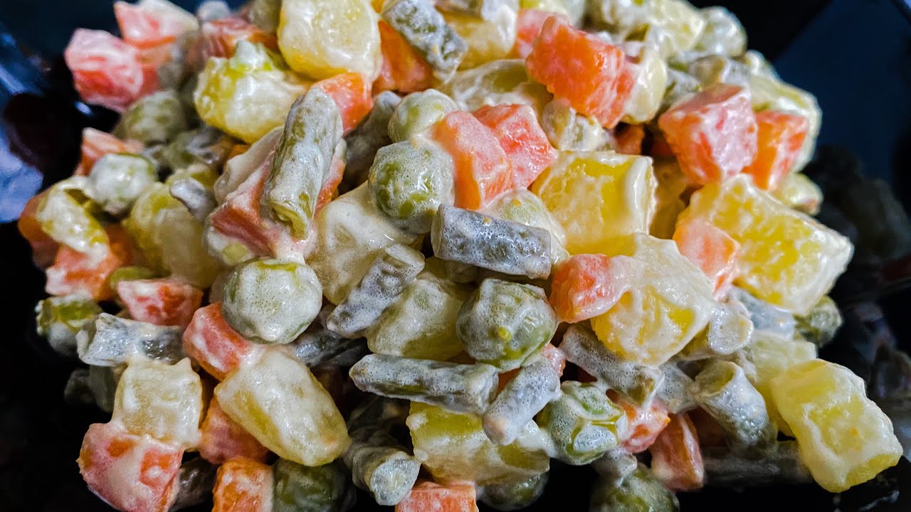 Macédoine des légumes, recette simple et facile