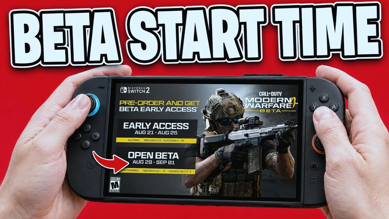 Modern Warfare 4 Open Beta Start Time On Nintendo Switch 2 - Full Guide