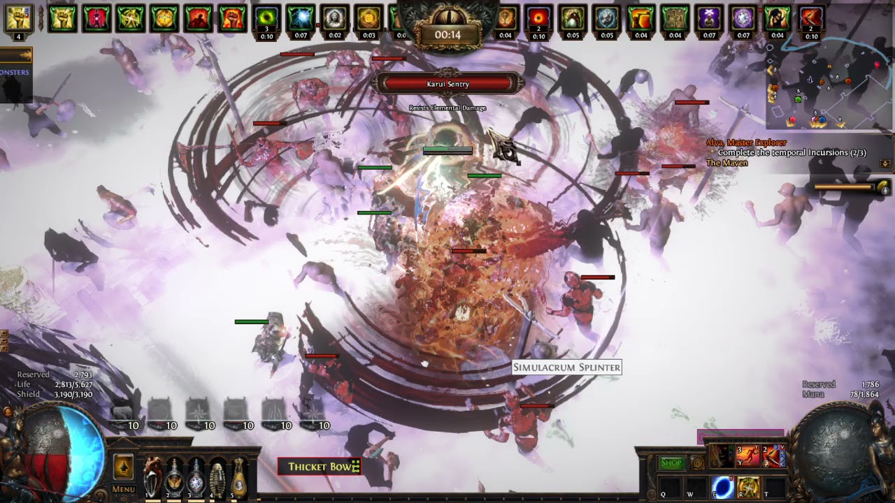 [3.14] Fire Convert Reap LL INQ lv98 - T16 100% Delirium [PoE]