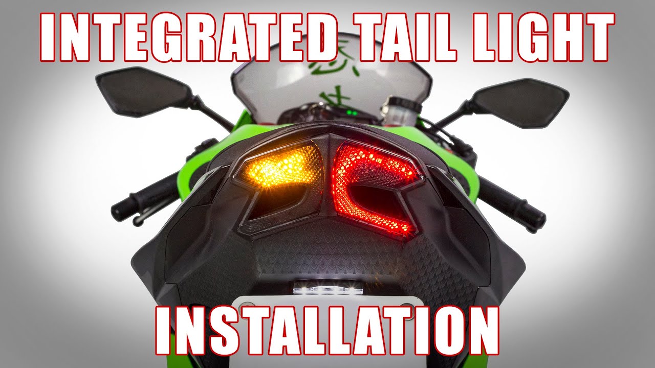 How to install a Programmable Integrated Tail Light on a 2013+ Kawasaki ZX6R by TST Industries