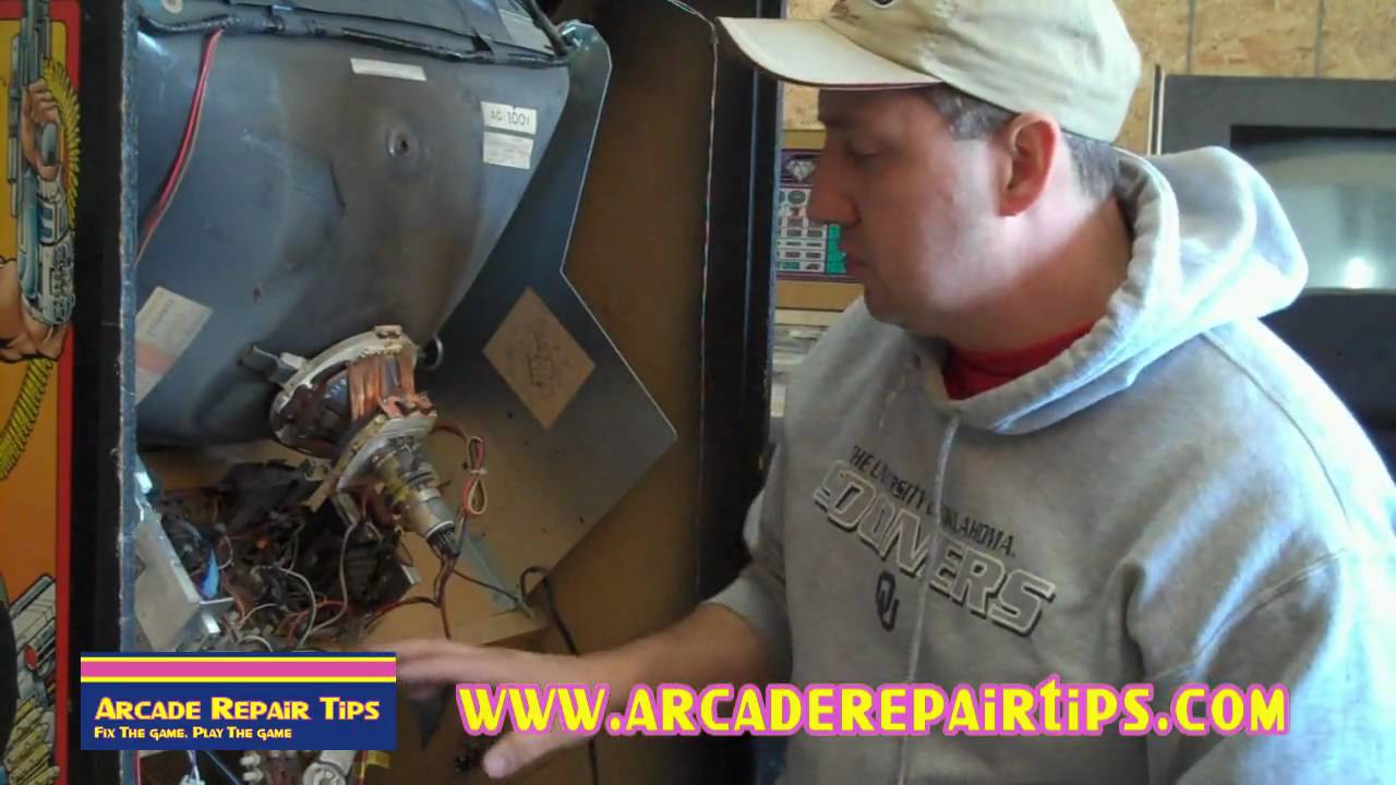 Arcade Repair Tips - Removing And Installing A Monitor Chassis