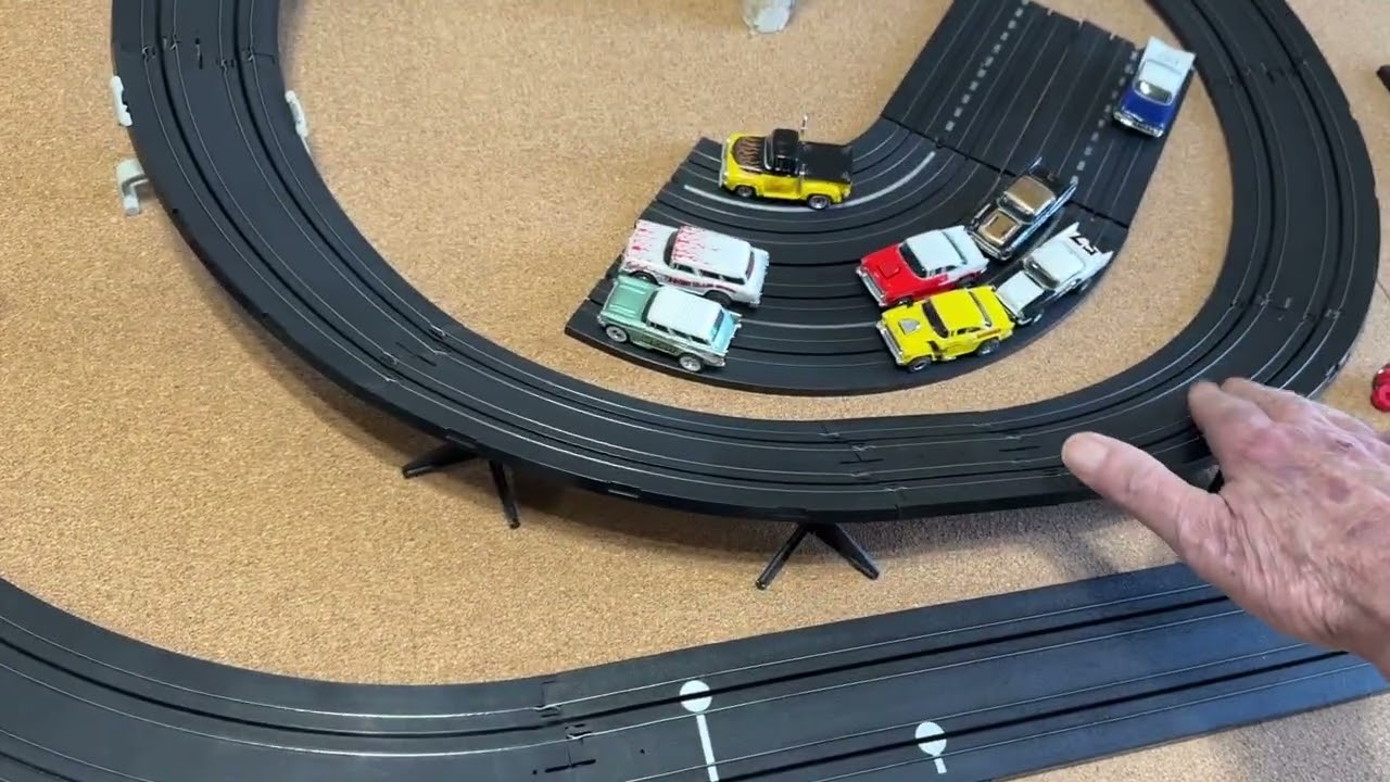 HO Slot Car Track AFX-Goliath layout #4 modified