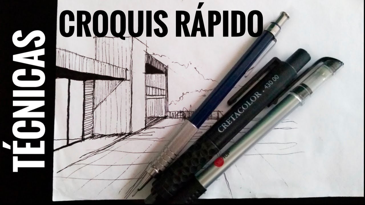 CÓMO hacer un CROQUIS RÁPIDO | Dibujo arquitectónico