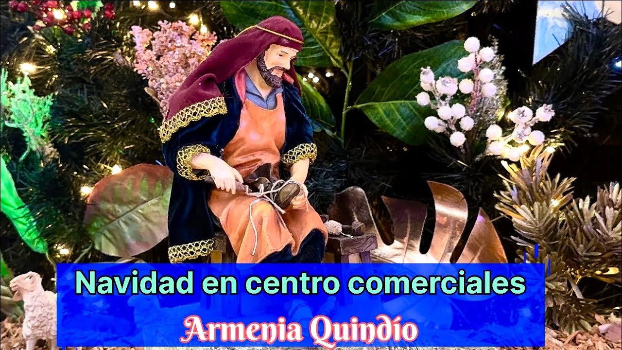 Unicentro y su Pesebre lindas figuras con movimiento Unicentro de Armenia 2025