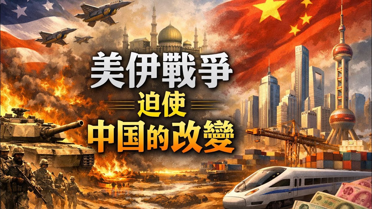 美伊戰爭迫使中國的改變： 對美關係重新審視；軍隊加速更新；能源加速轉型：石油比從18%下降；通縮可能被通脹衝擊｜大事火拍（20260309）