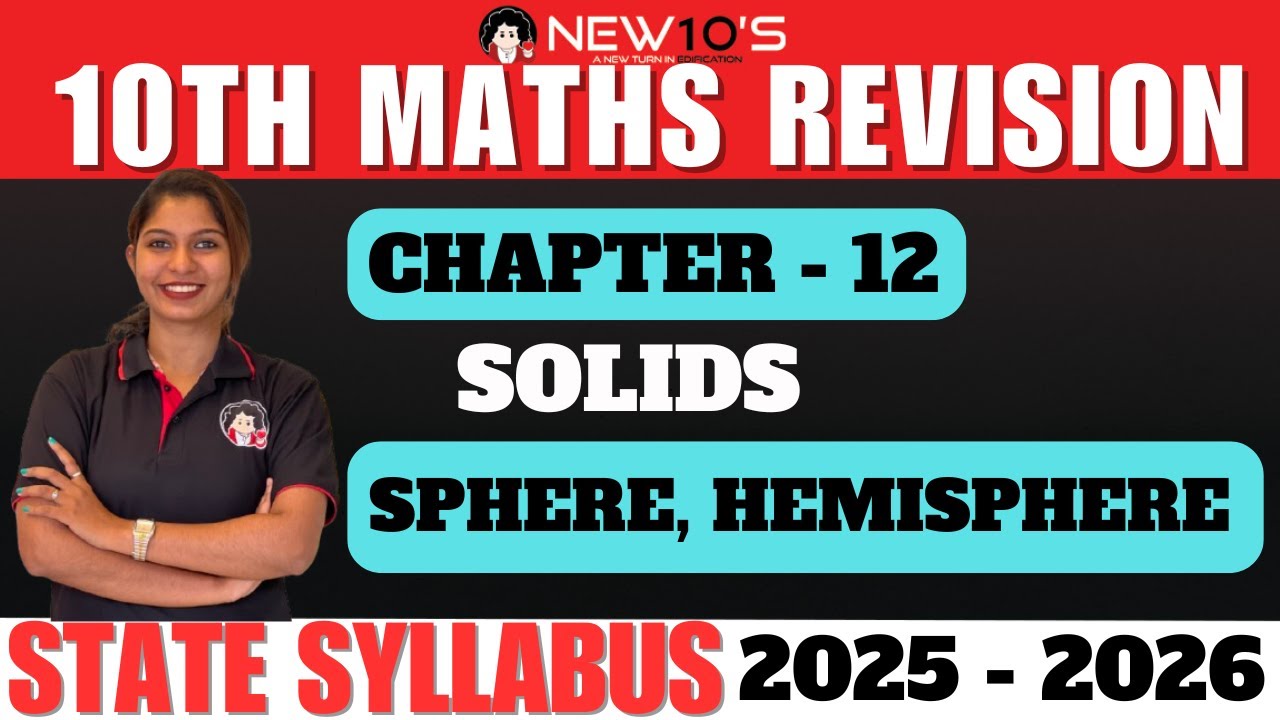 10TH MATHS || CHAP 12 || SOLIDS || IMPORTANT QUESTIONS - SPHERE, HEMISPHERE || RESHMA MISS