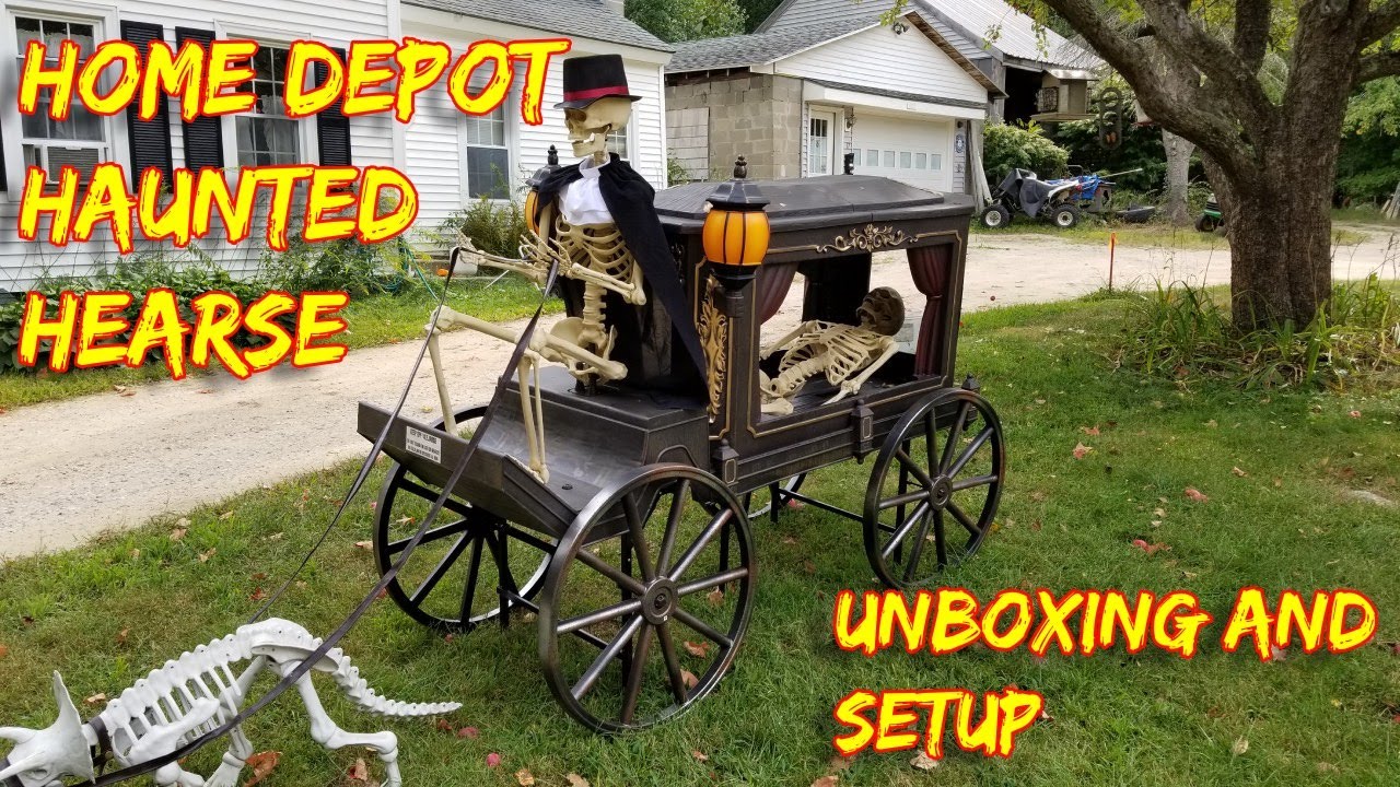Home Depot LED Haunted Hearse 2020 Halloween Unboxing and Setup