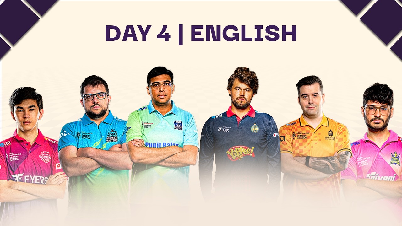 Tech Mahindra Global Chess League 2026 | Day 4 LIVE | English Stream | Season 4