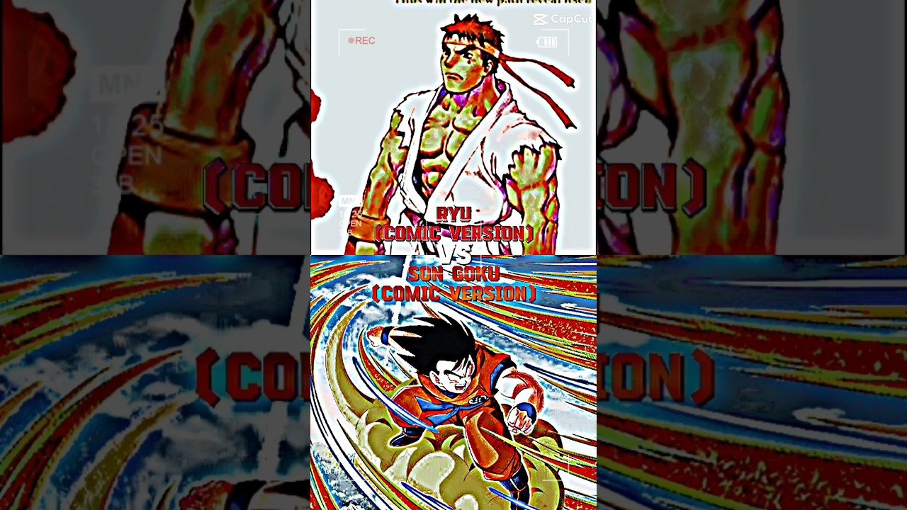 Ryu vs Son Goku (Comic Version)