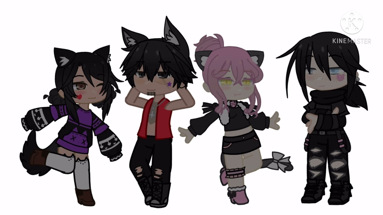 Aphmau ships (switching vocals) nightcore mashup-Gacha club ❤️💜🖤💖
