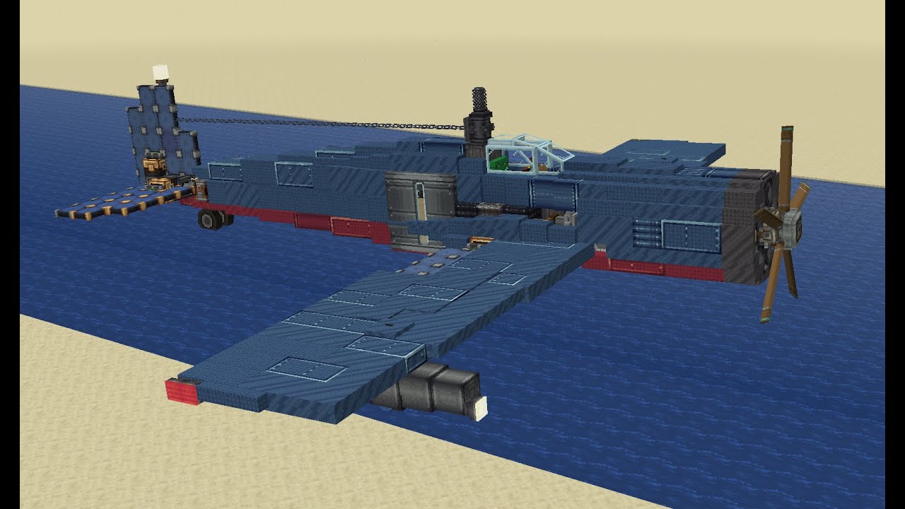Amphibious plane showcase #createmod #propeller#minecraft #moddedminecraft#plane #amphibiousvehicles
