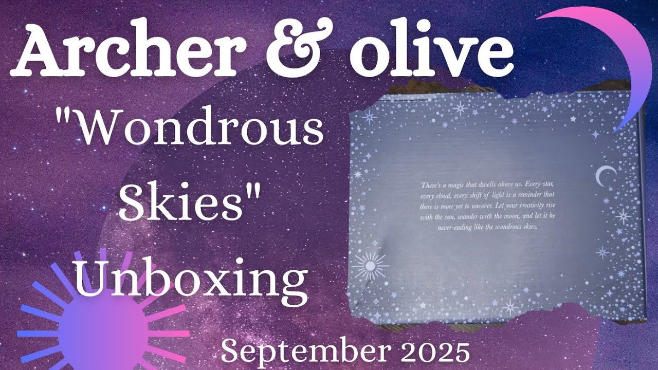 Archer & Olive September 2025 subscription box unboxing 
