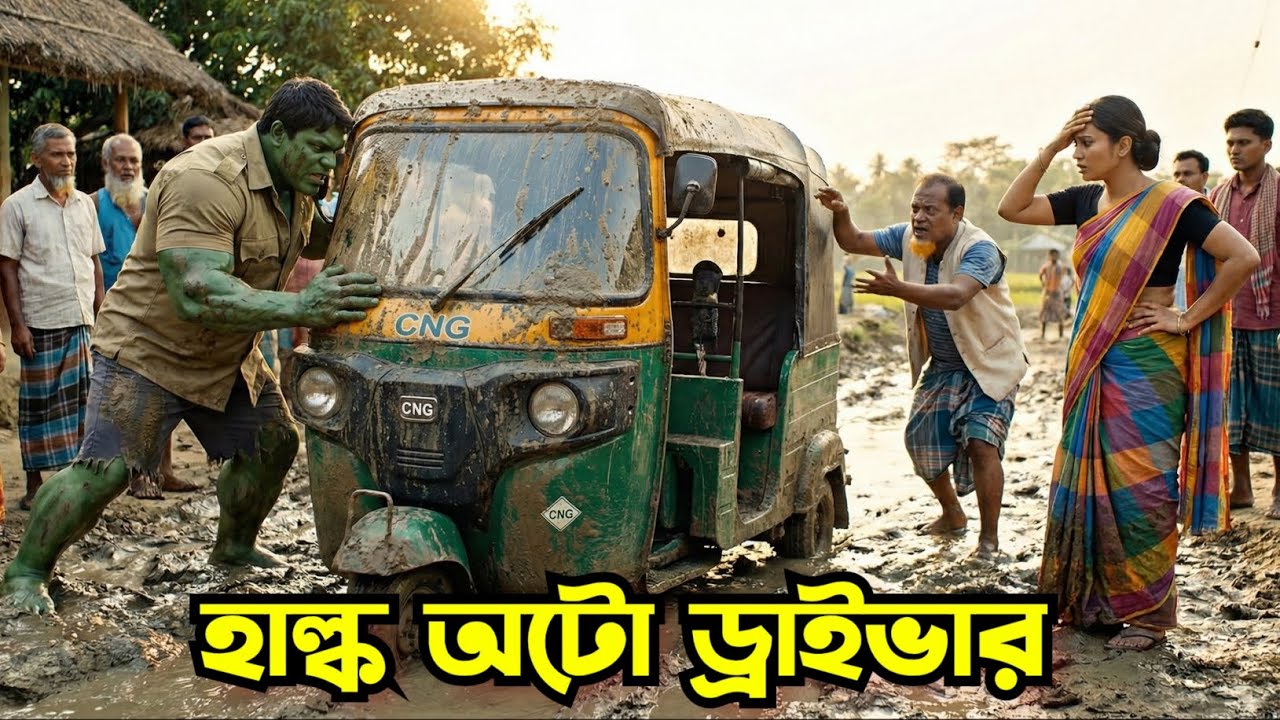হাল্ক অটো ড্রাইভার / #hulk #ai #aivideo #hulka #hulksmash #marvel #veo3 (@abrarvision )