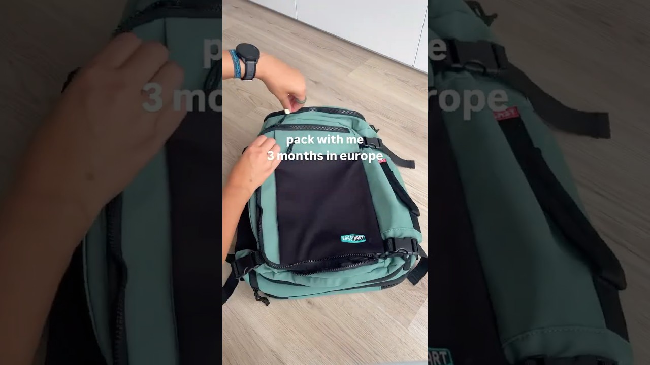 Pack with me for 3 months travelling Europe! 🎒✈️