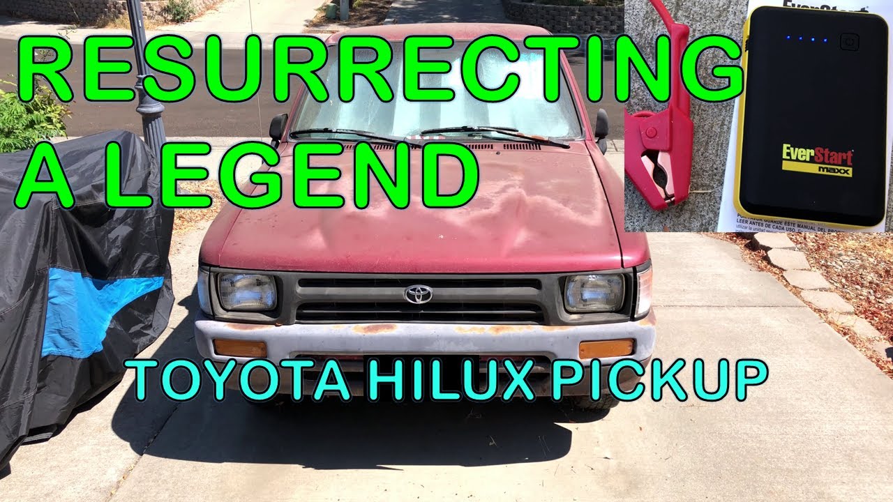 WALMART EVERSTART Lithium Ion JUMP STARTER Review on my 92 Toyota Pickup Hilux