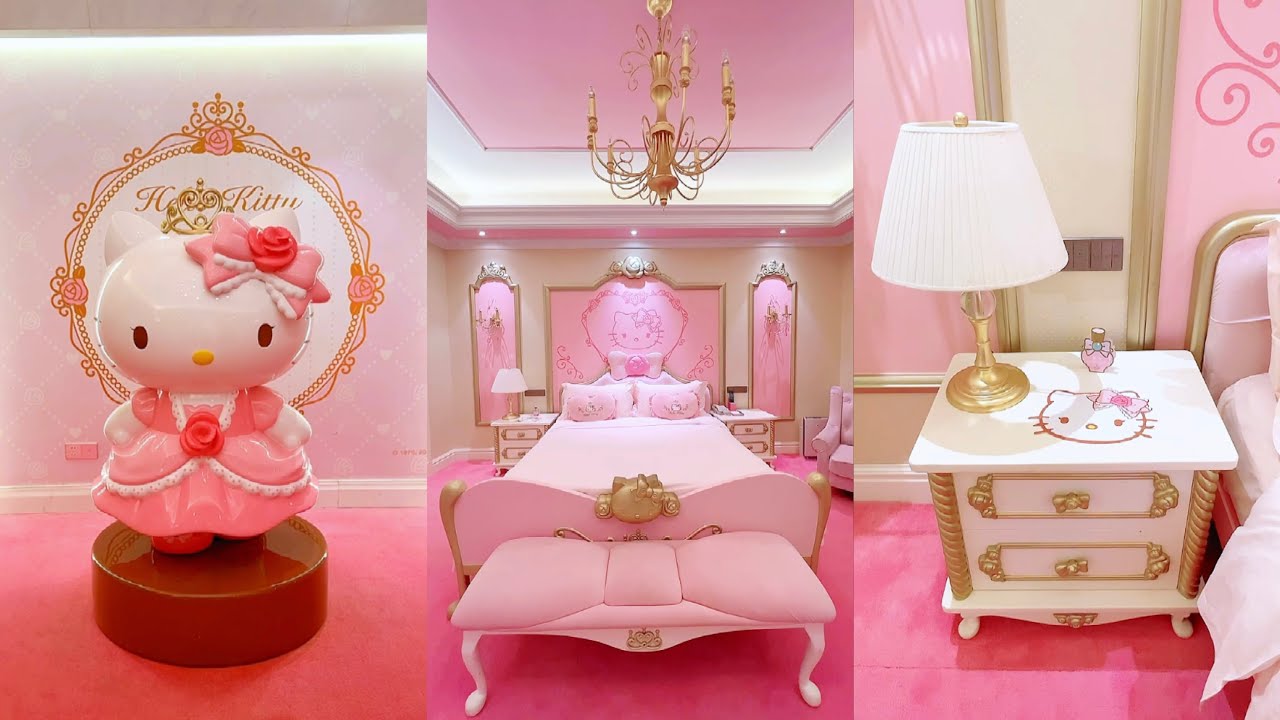Exploring the Dreamy Hello Kitty Themed Room - A Pink Paradise of Luxury and Delight!🌟🎀