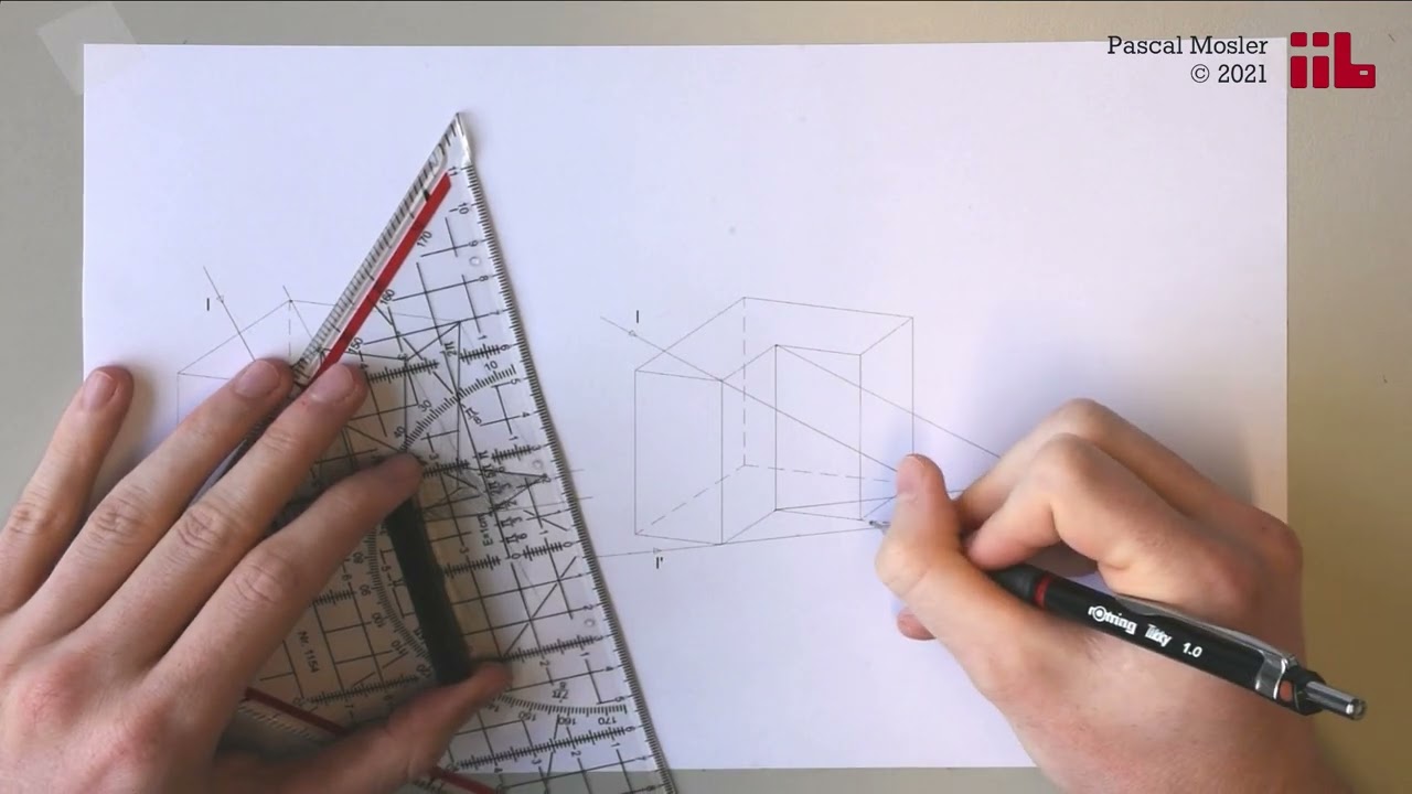 Schlag- und Eigenschatten in der Parallelprojektion bei parallelem Licht | iib TU Darmstadt