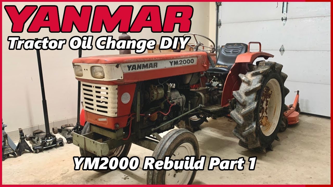 Old Yanmar YM2000 Tractor Rebuild Part 1 - Oil Change DIY