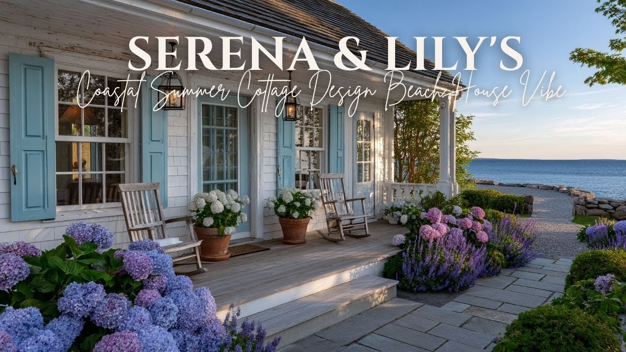 Coastal Summer Cottage Design  Serena & Lily's Soft Vintage Beach House Vibe