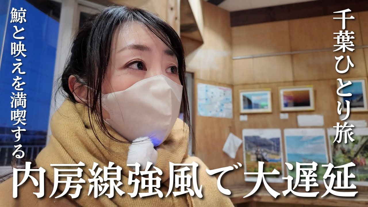 【千葉ひとり旅】鯨料理と人気名所を日帰りで歩く｜内房線強風ハプニング