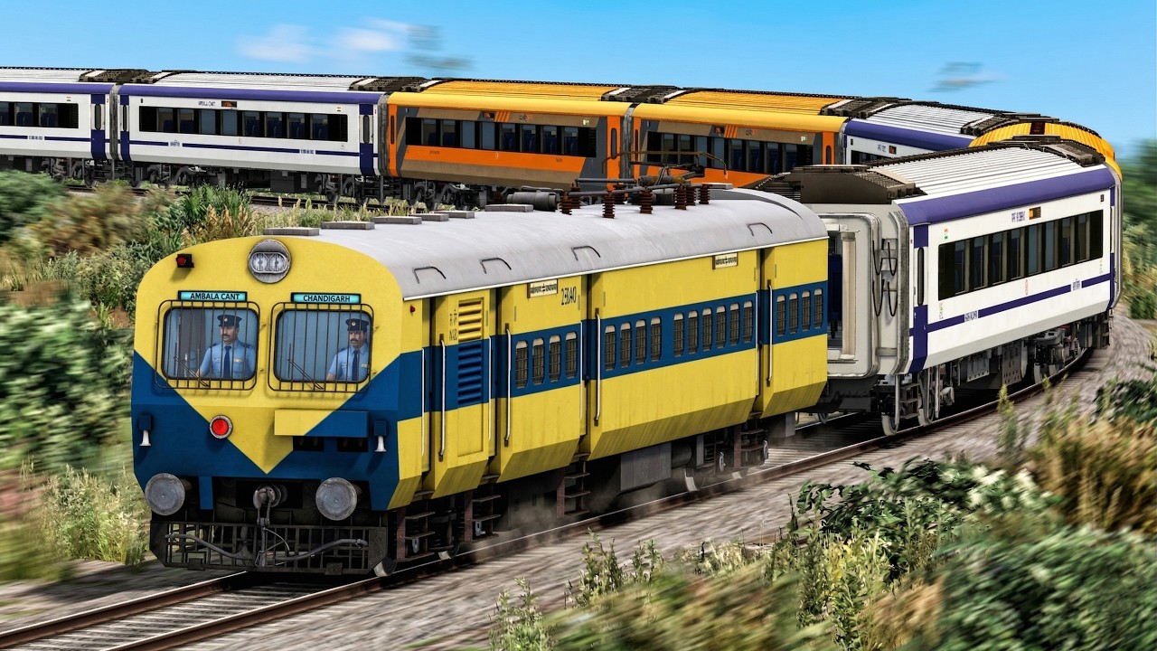 Indian Railways: MEMU-Vande Bharat Hybrid Train Journey in Railworks - Indian Train Simulator 2026