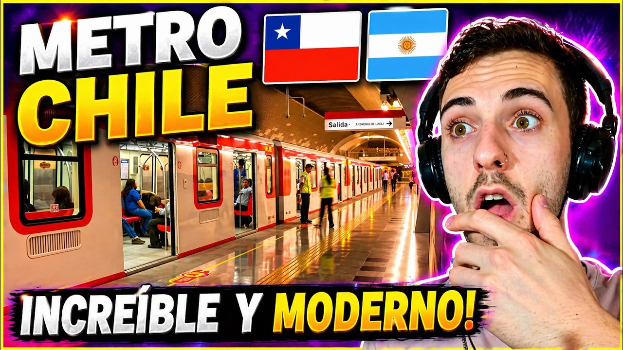 ARGENTINO reacciona a EL MEJOR metro de LATINOAMERICA METRO De Santiago DE CHILE 2021 🇨🇱😱🇦🇷