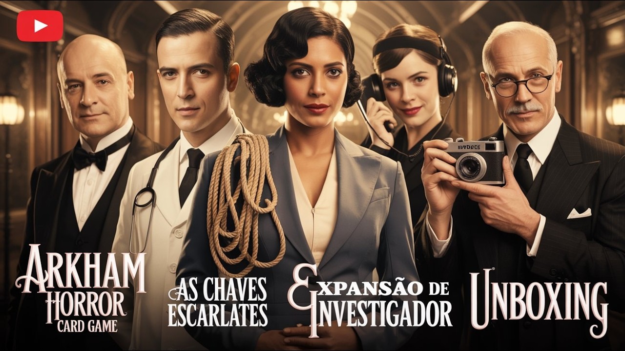 DE VOLTA AOS ANOS 20!!! ARKHAM HORROR CARD GAME - AS CHAVES ESCARLATES - EXPANSÃO DE INVESTIGADOR