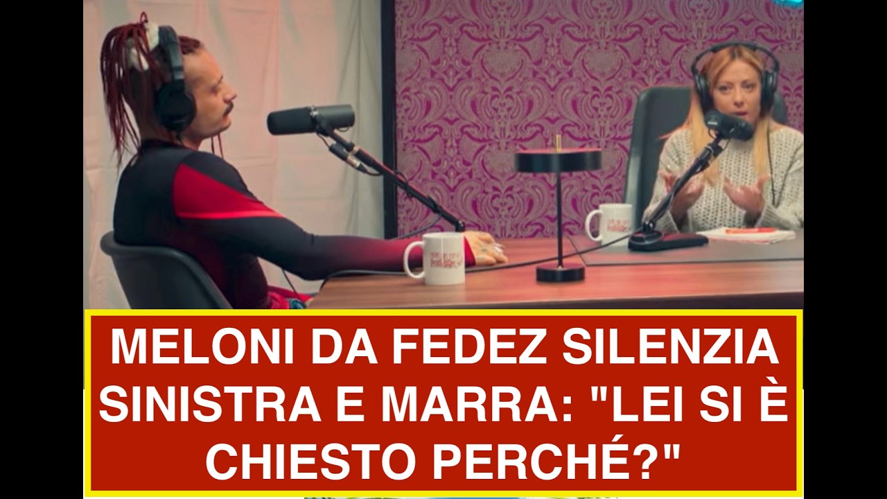 MELONI DA FEDEZ SILENZIA SINISTRA E MARRA: 