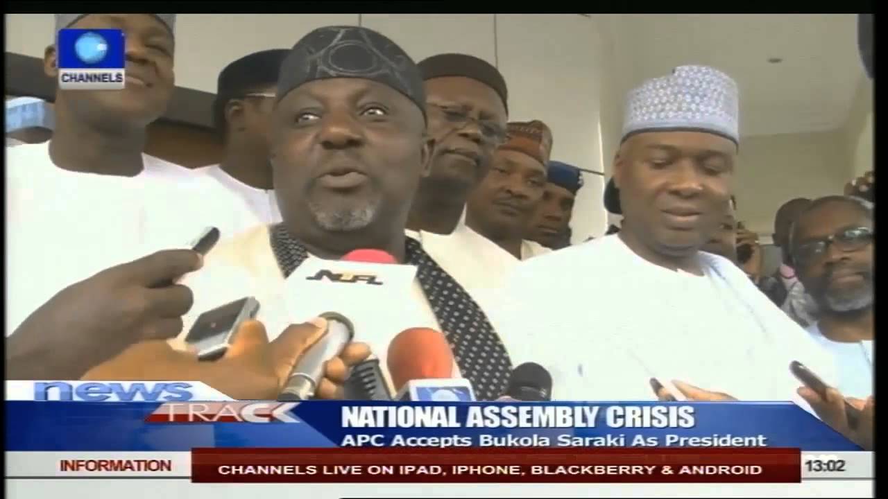 APC Leadership Accepts Bukola Saraki As Senate President