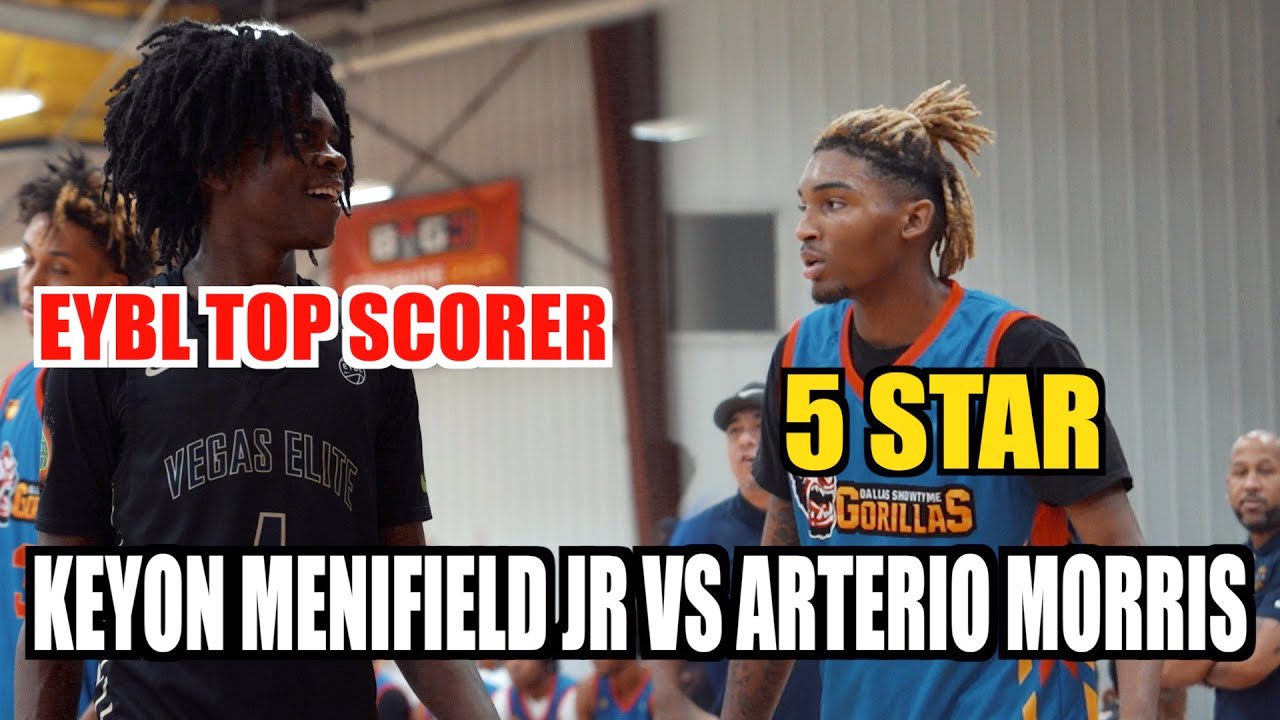 5 Star Arterio Morris vs Simon Wheeler and Keyon Menifield EYBL's Top Scorer Showtyme vs Vegas Elite