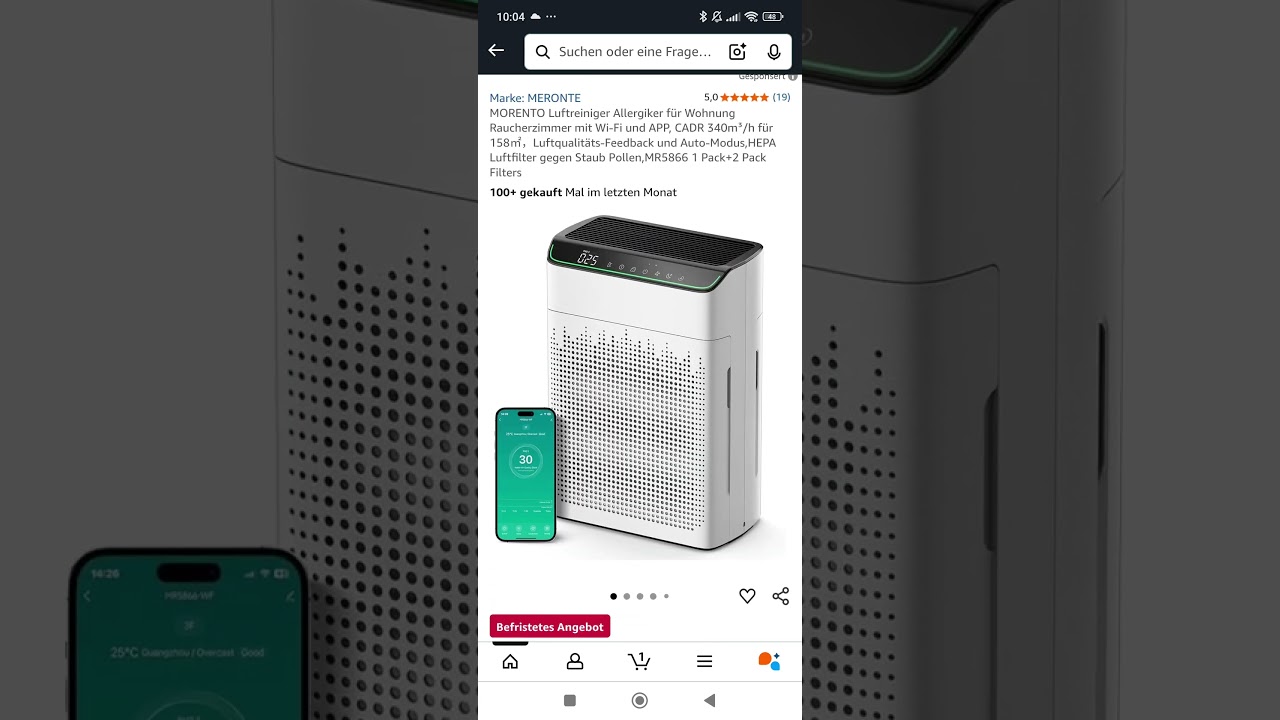 🌬️ Luftreiniger f&uuml;r Allergiker &ndash; starke Leistung zum Top-Preis!