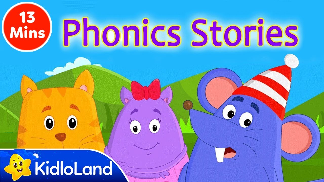 Phonics Stories for Kids | Learn to Read in English | 13 Minutes Short Compilation for Children